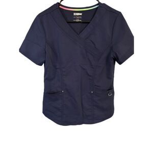 Scrubstar Ultimate V-Neck Womens Uniform Shirt Top Size XS Medical Dental Vet